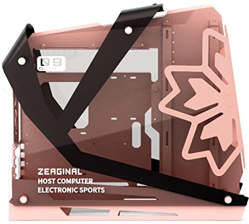 Zeaginal ZC-09 (Noir/Rose) - Open Aluminum PC Case : Buy